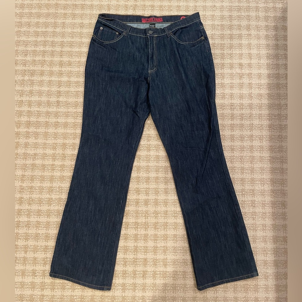New York & Company Dark Blue Boot Cut Jeans